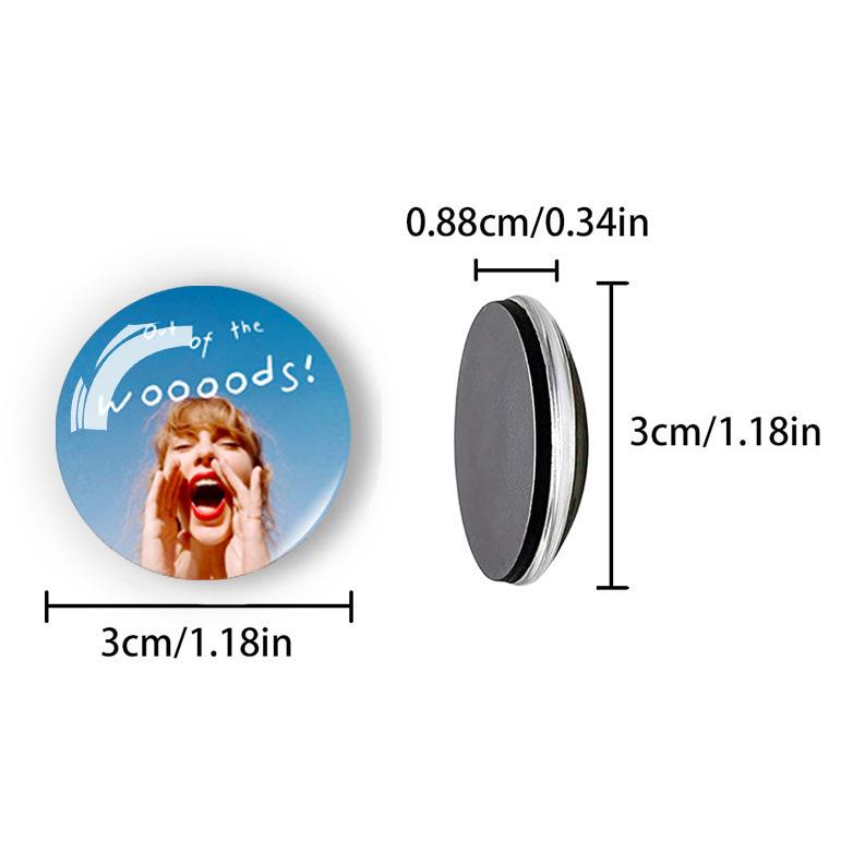 1Pc Taylor Swift Singer Fridge Magnet, Crystal Glass Soft Magnetic Sticker Home Decor