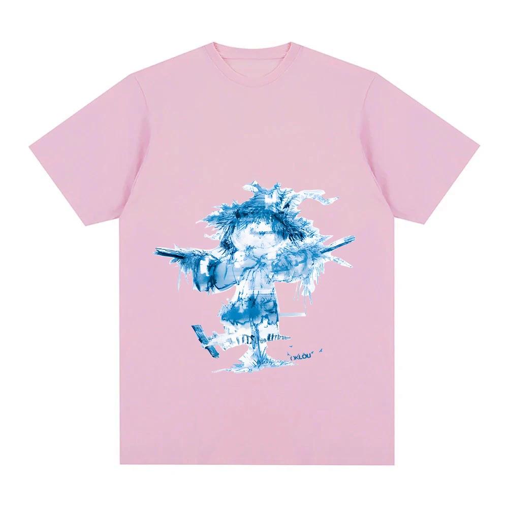 Oklou TShirt SCARECROW Graphic Printing Tshirts Kawaii Cartoon Print Casual Clothing Women Unisex Summer Cotton Camisetas