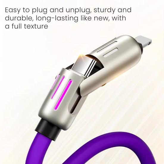 240 Вт кабель для быстрой зарядки 4-в-1 PD Type C кабель 1,5 м USB C Data Line универсальное зарядное устройство для iPhone