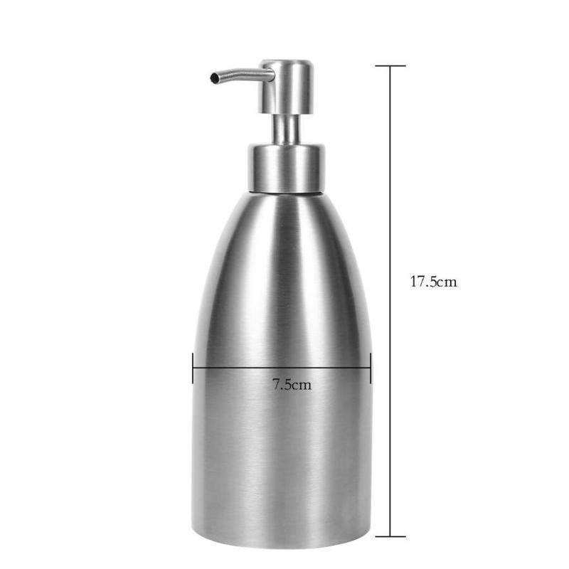 500ml Stainless Steel Soap Dispenser Kitchen Dispenser Bathroom Faucet Bathroom Shampoo Soap Soap Container | Liquid Soap Dispensers