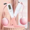 1 Pair Quick 360 Degree Rotating Wireless Skip Rope Comfortable Grip Flexible Digital Lose Weight