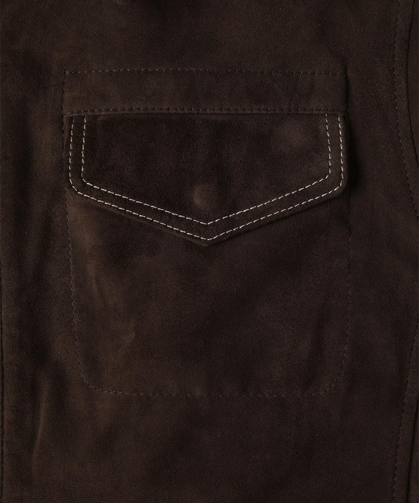 Panicale Dark Brown Suede Goatskin Jumper