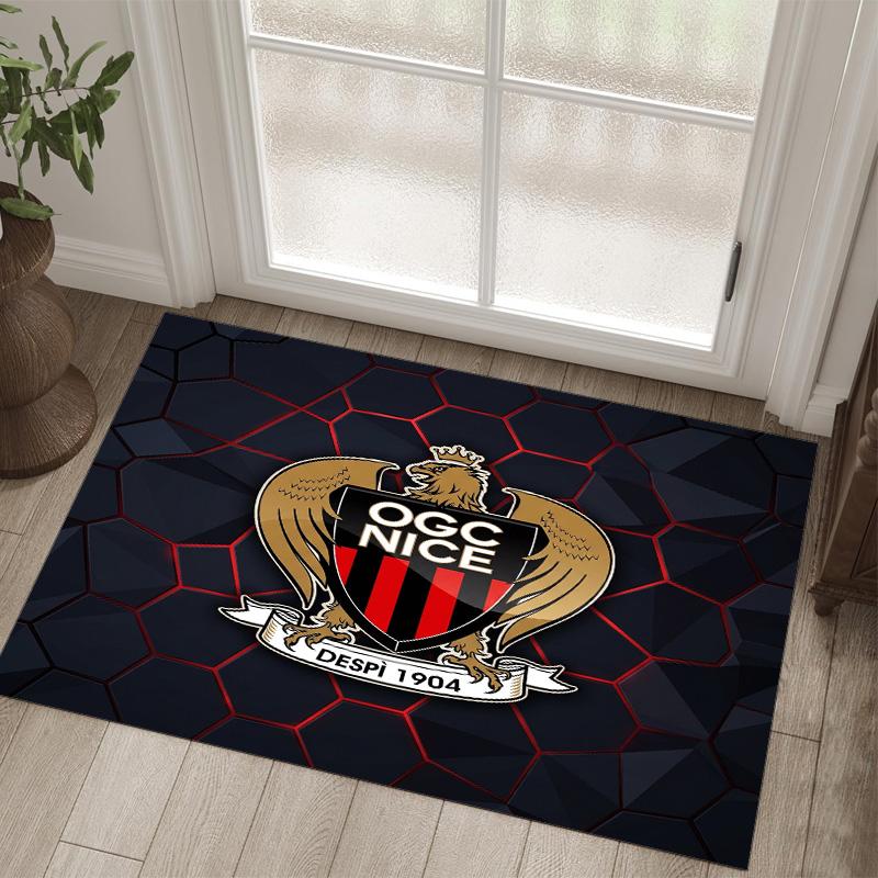 OGC Nice FC Дизайн Кристальный Велюровый Ковер Уютный Не?Нескользящий ковер с принтом для спальни, гостиной, прихожей