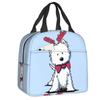Life Lemons Westie Dog Insulated Lunch Bags for Outdoor Picnic West Highland White Terrier Portable Cooler Thermal Lunch Box Kid