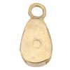 Brass Flag Rope Pulley Rotating 32mm Diameter Lifting Single Pulley Block Fine Polished for Signal Flag Ropes Ships