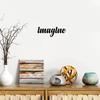 Murale en Métal Cursive — декоративная надпись для стиля Intemporel et Inspirant, стикер на стену и произведение искусства
