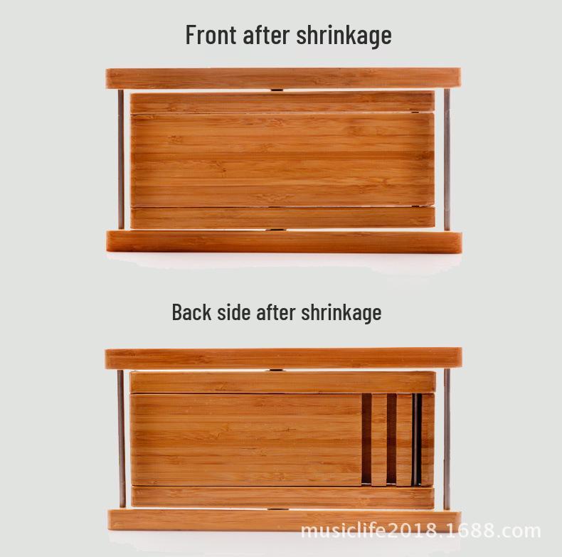 Adjustable Portable Wooden Footrest for Guitar, Erhu & Pipa