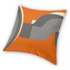 Burnt Orange Retro Pillowcase Polyester Linen Velvet Creative Zip Decor Sofa Seater Cushion Cover