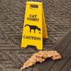 2 PCS Safety Dog Vomit Sign Wet Floor Cat Vomit Sign Funny Warning Sign  Decoration