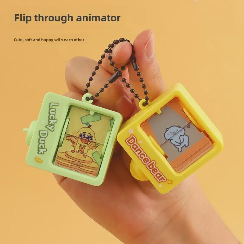 Творческий мультяшный брелок-книжка-раскладушка Капибара: Милая подвеска в виде питомца и брелок для школьной сумки