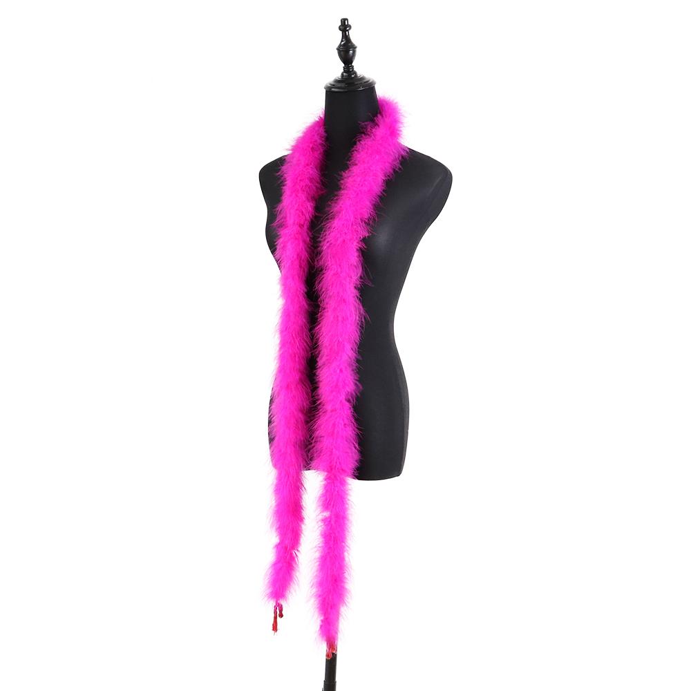 2Meters Colorful Marabou Turkey Feathers Boa 20G High Quality Plumes Shawl For Home Party Wedding Dress Decoration Feather Scarf
