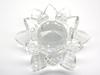 Lotus Flower Crystal Glass Figurine Interior Flower Lotus Feng Shui Good Luck Suncatcher (12cm)