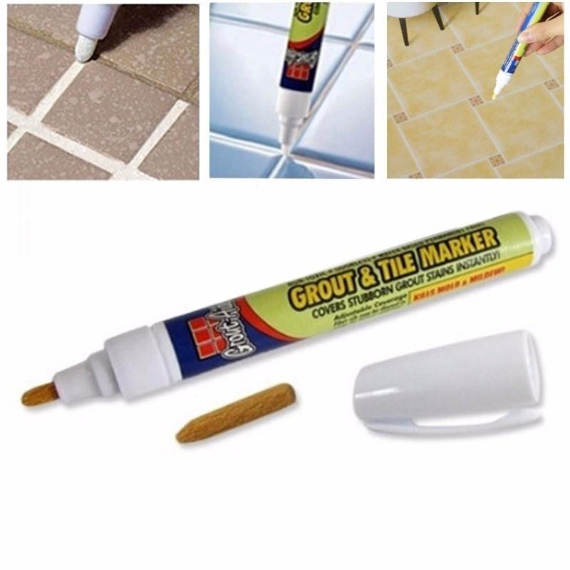 Маркер для затирки плитки, ручка для ремонта, практичная белая настенная плитка, нетоксичные инструменты для ремонта пола