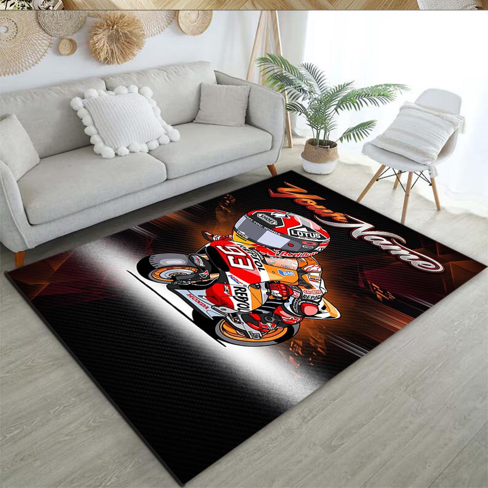 Marc Mrquez Customized Name Floor Mat Design For Kitchen Entryway Dormitory Living Rooms Antislip Carpet Decorate Offices Spiritual Gift