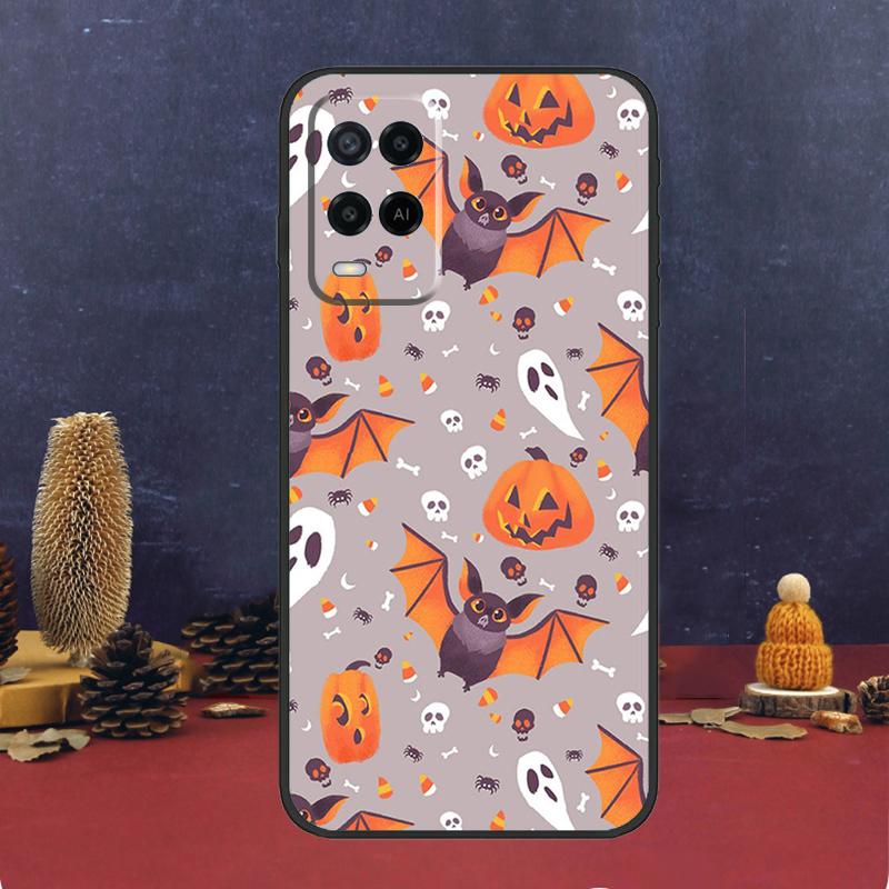 Чехол Хэллоуин Летучие Мыши Вампиры для Oppo A94 A74 A54 A15 A17 A57 A6 A5 Pro A16 A76 A96 A40 A60 A80 A18 A38 A58 A78 A98