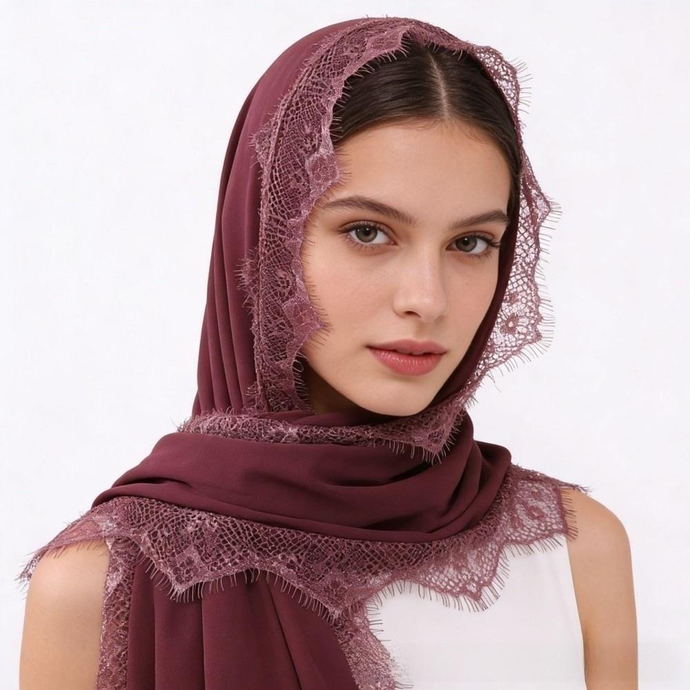 Breathable Women Headscarf Soft Scarf Shawls Versatile Muslim Chiffon Jersey Hijab Muslim