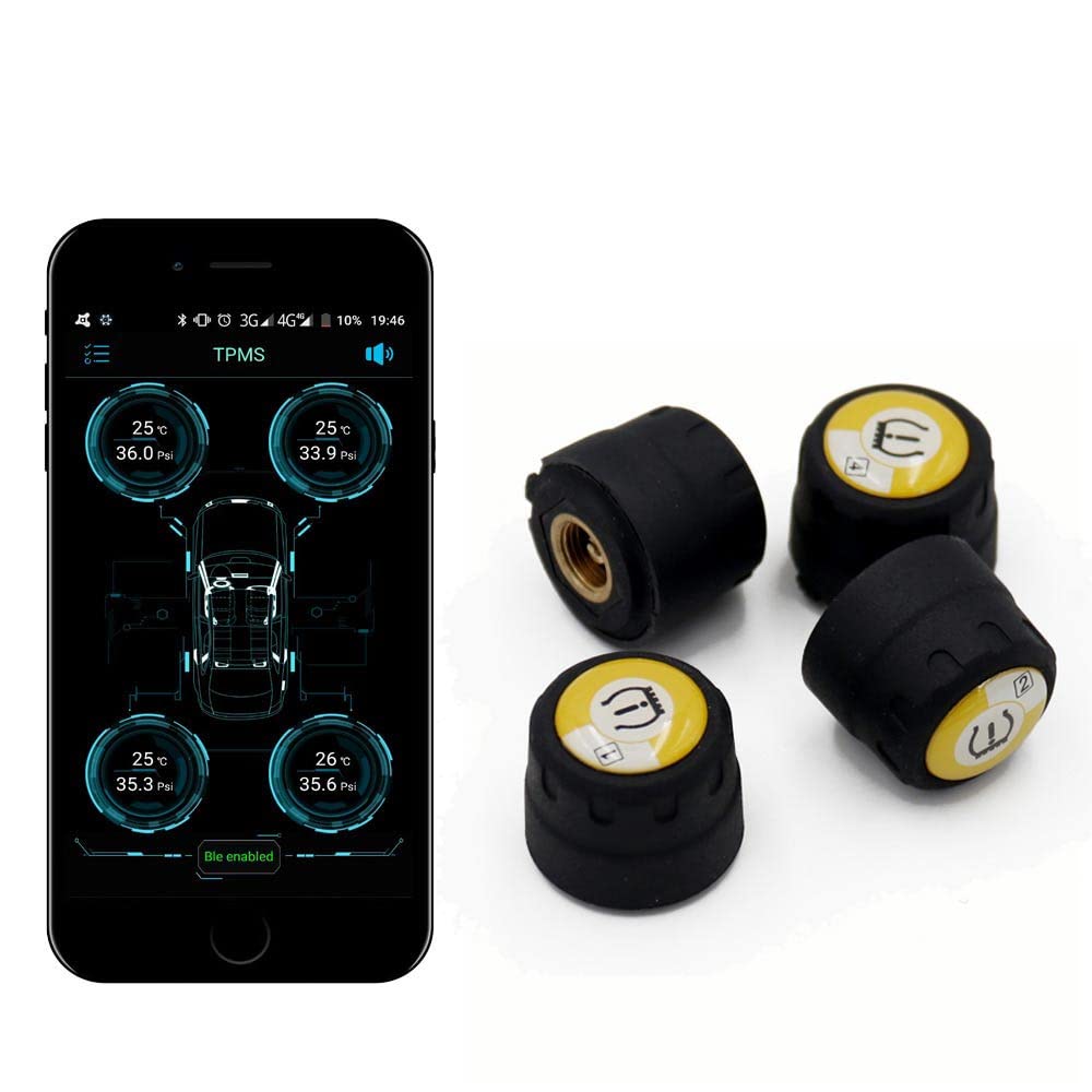 Zmart Совместимый с Android iOS TPMS Bluetooth 4.0 Мониторинг давления в шинах