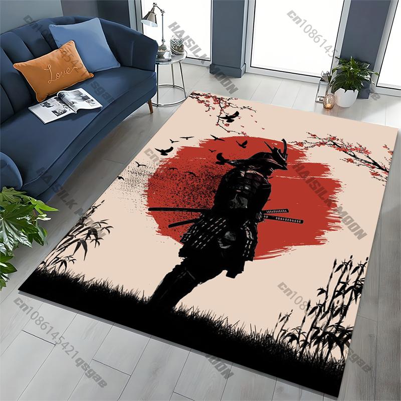 Японский ковер Samurai Spirits, ковер для дома, гостиной, спальни, дивана, придверный коврик, кухонный декор, нескользящий коврик для пола