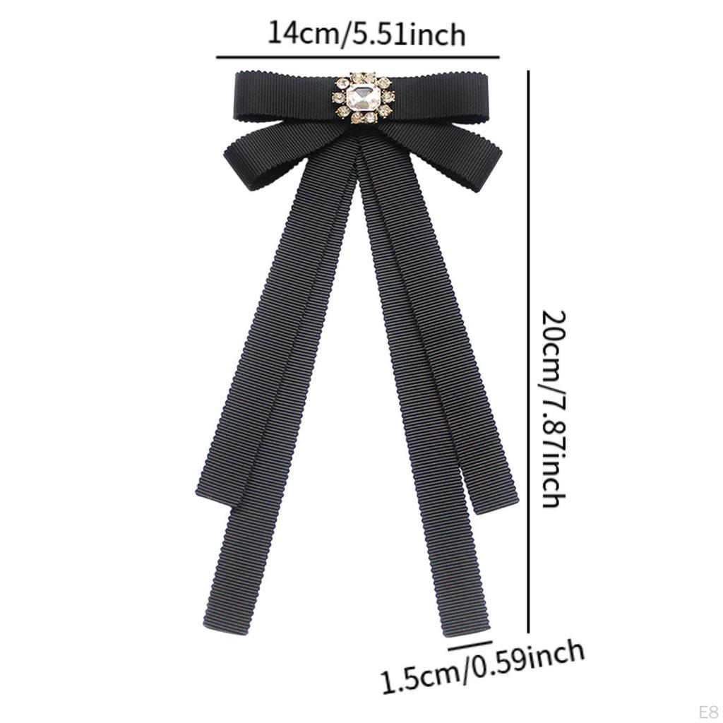 Bow Tie for Women Neck Brooch Pin Pre Tied Bowtie Ribbon Clothing Accessories