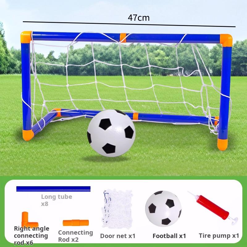 Non-Toxic Folding Mini Football Soccer Ball Plastic Removable Goal Post Net Set High-Strength Kids Indoor Outdoor Child Birthday Gift