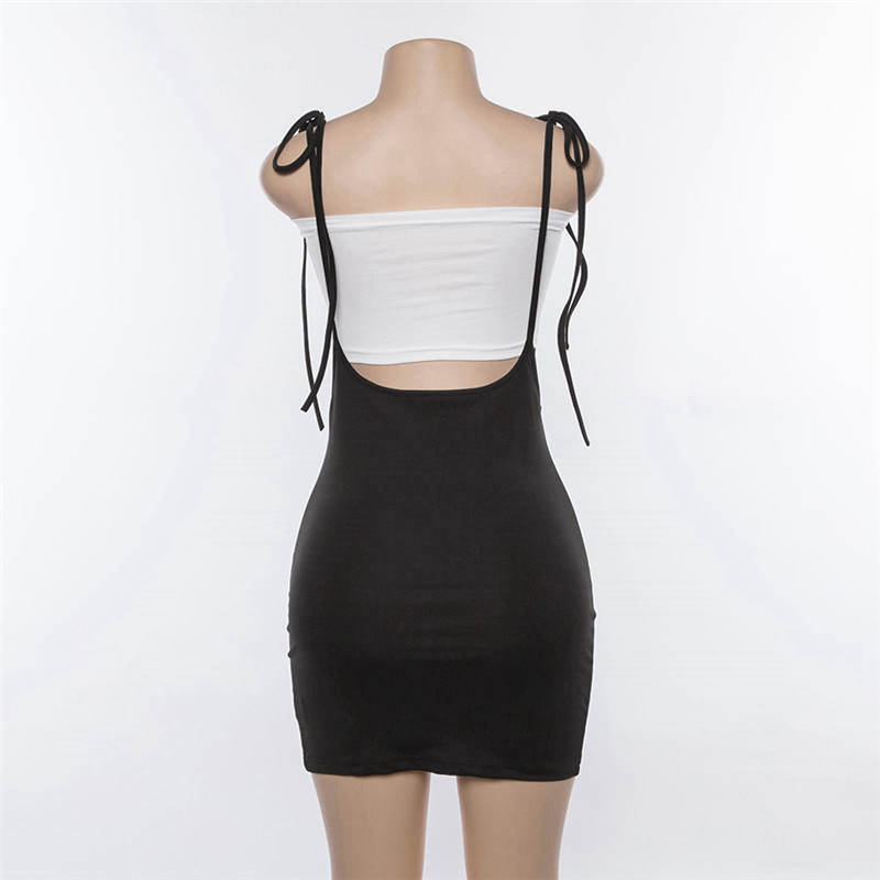 Весеннее сексуальное платье на бретельках женское однотонное бандажное платье без рукавов с открытой спиной женские летние платья на бретельках с разрезом