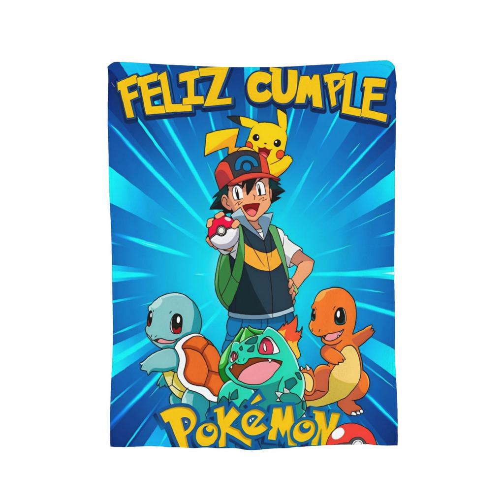 Pokemoned  Coral Fleece Plush Throw Blankets Charmander Charmeleon Charizard Blanket for Bedding Couch Warm Plush Thin Quilt,