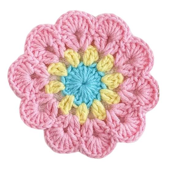 Подставки под стаканы с цветочным узором Теплоизоляционные подставки Нескользящие подставки Подставки под стаканы с защитой от ожогов Кухонные принадлежности