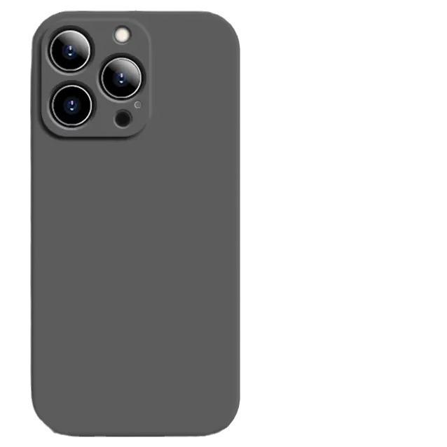 Apple 15PRO Iphone16 Imitation Liquid Silicone Mobile Phone Case IP13 Fine Hole 14 Soft Sleeve 12max Frosted TPU