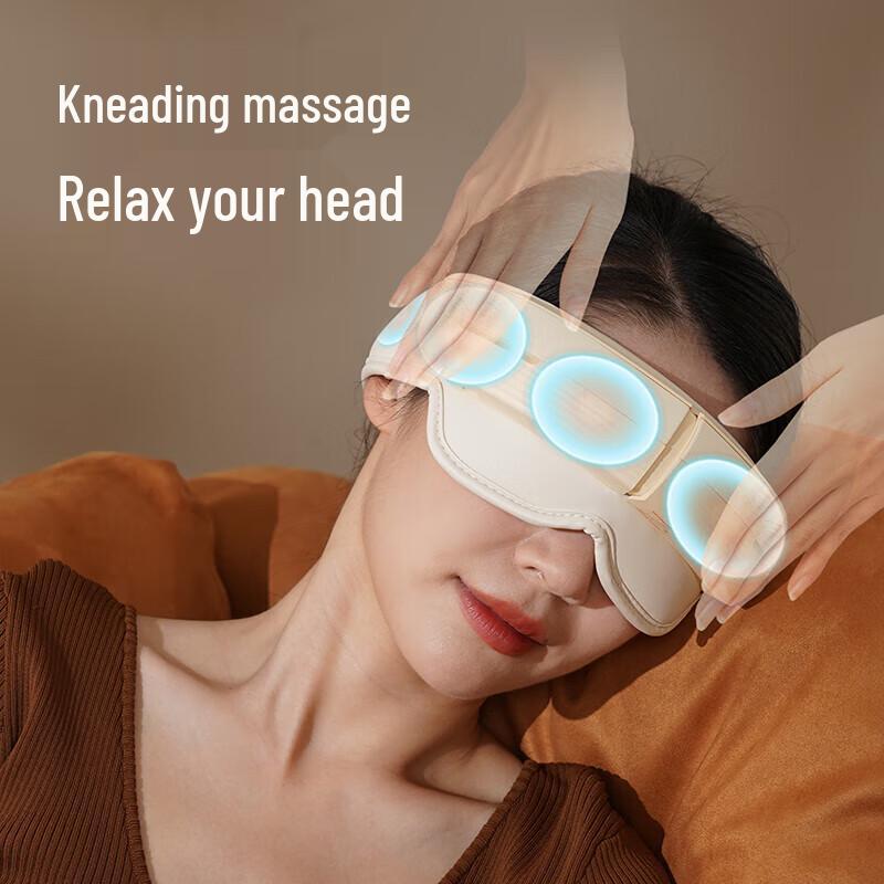 Head and Eye Massager with Bluetooth and Heat