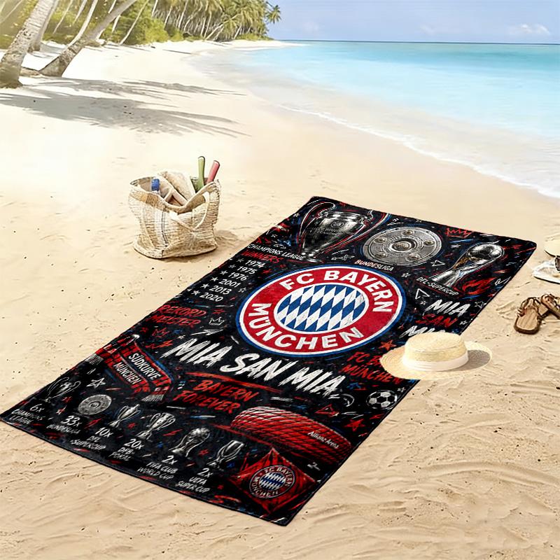 Bayern Munich Glory beach towel Beach towel for vacation photos Outdoor camping Outdoor pool towel quickdrying swim towel swim