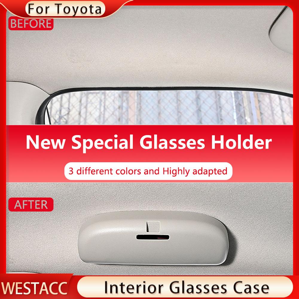 Автомобильный держатель для солнцезащитных очков из АБС-пластика, чехол для очков, ящик для хранения для Toyota Corolla Yaris Vios, держатель для очков, органайзер
