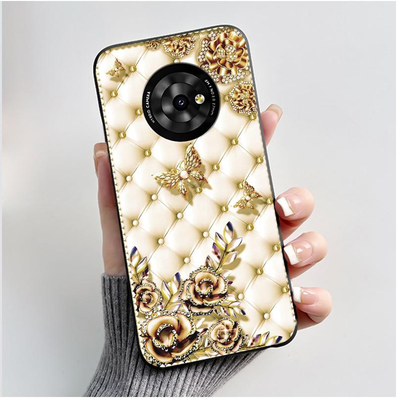 Чехол для телефона TCL Suixuetang M1 / OneTouch T615N Роскошный Дракон Милый Крутой Мальчики Девочки Мягкий Силикон Задняя Крышка Черный Корпус