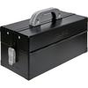 TRUSCO Tool Box Matte Black W370xD185xH215 Double-door Two-stage CTD-370-MBK