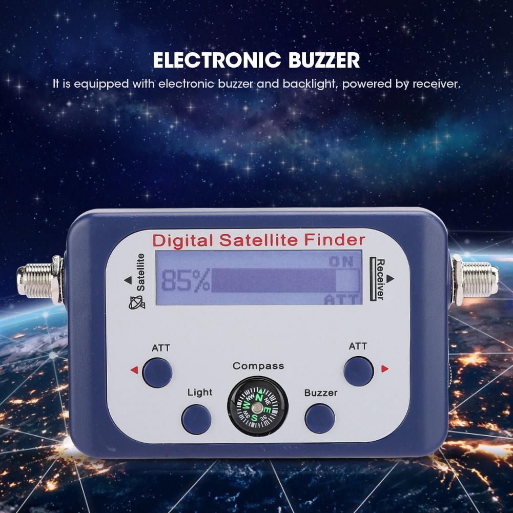 950 2150MHz Portable Digital Satellite Signal Finder Meter with LCD Display Screen