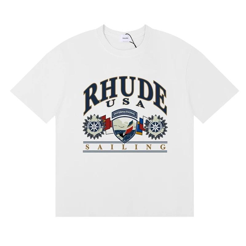 2026 Letter R Print Tshirt Fashion Brand Tee Loose Comfortable Short Sleeve Unisex Unisex Cotton T Shirt Casual Clothing