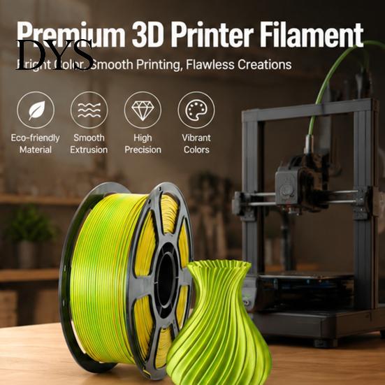 Аксессуары для FDM-принтера Шелковый PLA 3D-филамент 1,75 мм, Катушка 1 кг Высокопрочный Прочный Филамент, Сатиновое покрытие Разноцветный для Печати Моделей Температура