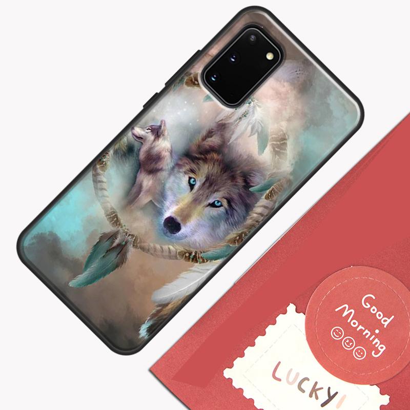 Чехол для телефона с изображением воющего волка для Samsung Galaxy S24 S26 Ultra S20 S21 S22 S23 S25 Plus S10 S25 FE Защитный корпус
