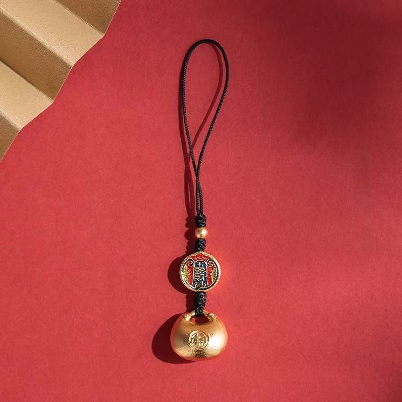 Винтажный Привлекающий Богатство Счастливый Брелок Шнурок для Телефона Китайский Стиль Ретро Брелок Подвеска для Сумки Шарм для Камеры Цепочка для Мобильного Телефона