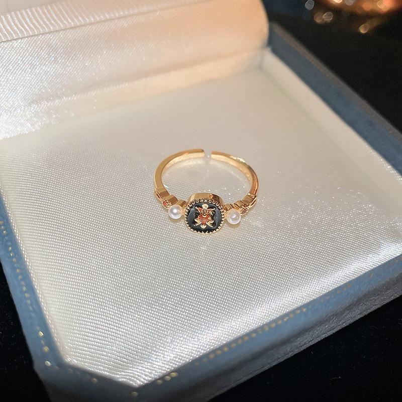 Геометрическое кольцо Xiaohongshu Кольцо на указательный палец Высококлассная бижутерия Женщины