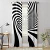 Полосатый абстрактный фон, оконная занавеска для гостиной, роскошная занавеска с балдахином для спальни, дома, кухни, Декор, занавеска