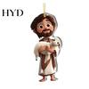 Cute Cartoon Car Pendant Movie Character Charm 2D Acrylic Hanging Warm Decoration Ornament Backpack Christmas Tree Vivid