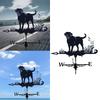 Metal Weather Vane for Roofs Labrador Shaped Weathervane Iron Construction Easy Assembly Wind Direction Indicators