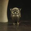 Винтажная латунная фигурка совы – Креативное животное, настольное украшение