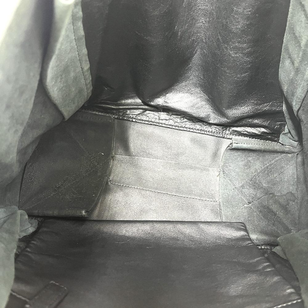 CELINE Kaba Gazette Bags Hand Bag Tote Bag hemp / Leather Beige/Black