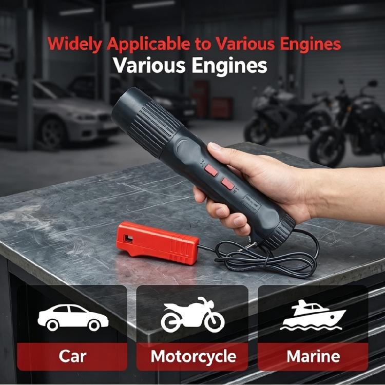 Motorcycle and Marine Engine Timing Light with End Clamp Cable, Two Body Controls, and 6V/12V Operation for Motor Timing Service Work