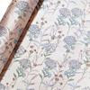 Floral Jacquard Flower Fashion Decor [moonfarm] Fabric, Polyester, 1.45m Wide, Embroidery, Gold, (Blue, 2m)