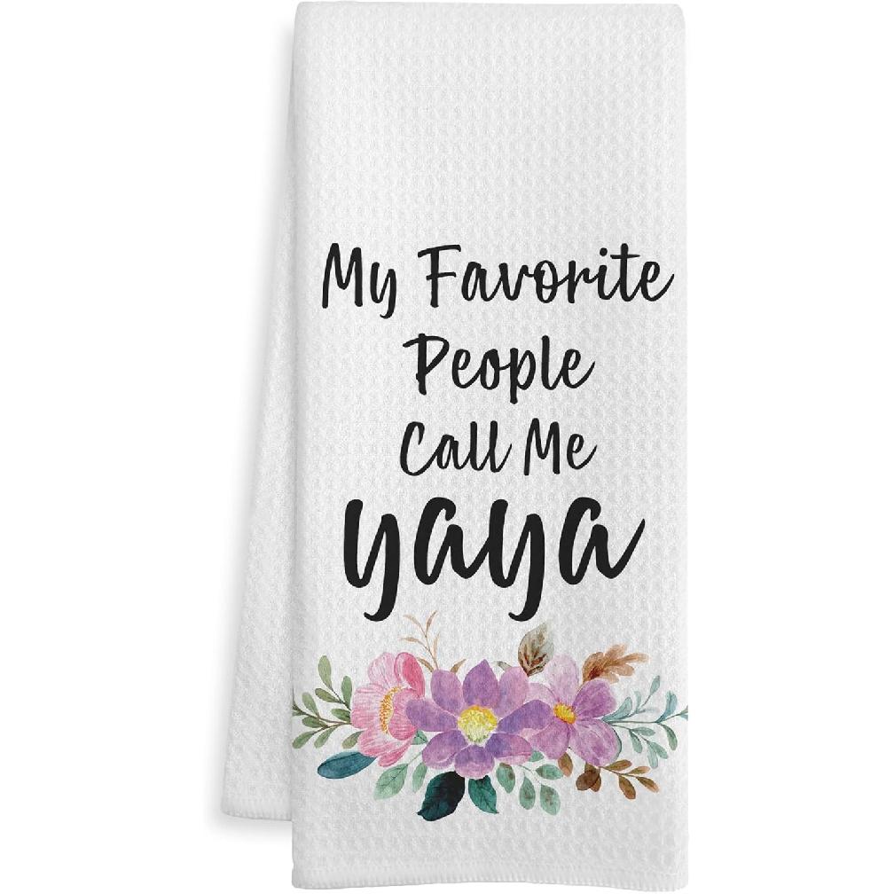 Nana Gifts Kitchen Towels, Nana Grandmother Gifts for Birthday Dish Tea Towels for Kitchen, Grandma Gifts Decorative Hand Towel, 16x24 Inch