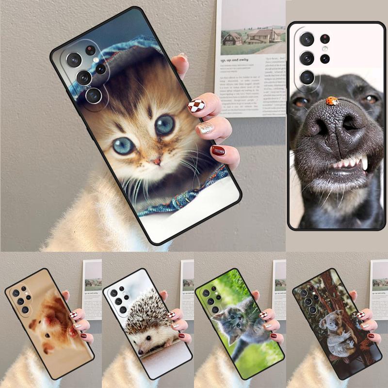 Домашние Животные Милые Силиконовый Чехол Для Телефона Для Samsung Galaxy note 10 pro S26 S25 S24 S23 S22 S21 Plus S25Ultra Capa Чехол