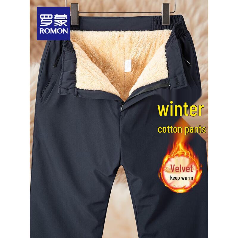 ROMON Мужские повседневные термобрюки на подкладке из овечьей шерсти