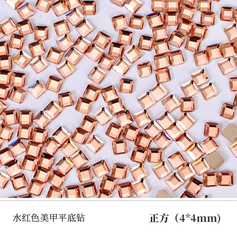 Water Red Nail Art Diamond Mixed Flat Bottom Special-Shaped Diamond Glass Crystal Diy Glass Nail Art Jewelry
